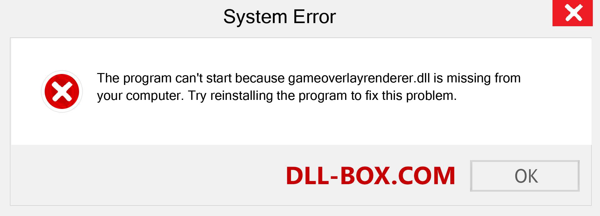  gameoverlayrenderer.dll file is missing?. Download for Windows 7, 8, 10 - Fix  gameoverlayrenderer dll Missing Error on Windows, photos, images